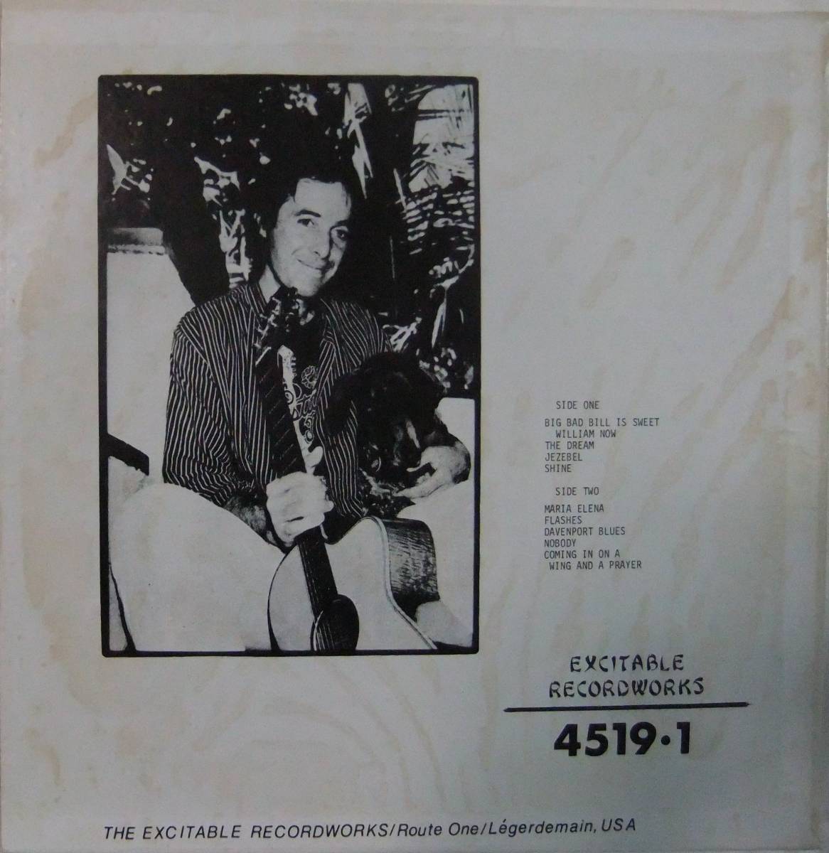 Ry Cooder / In A Mist / '79US Excitable Recordworks / Live Recording / Bootleg_画像2