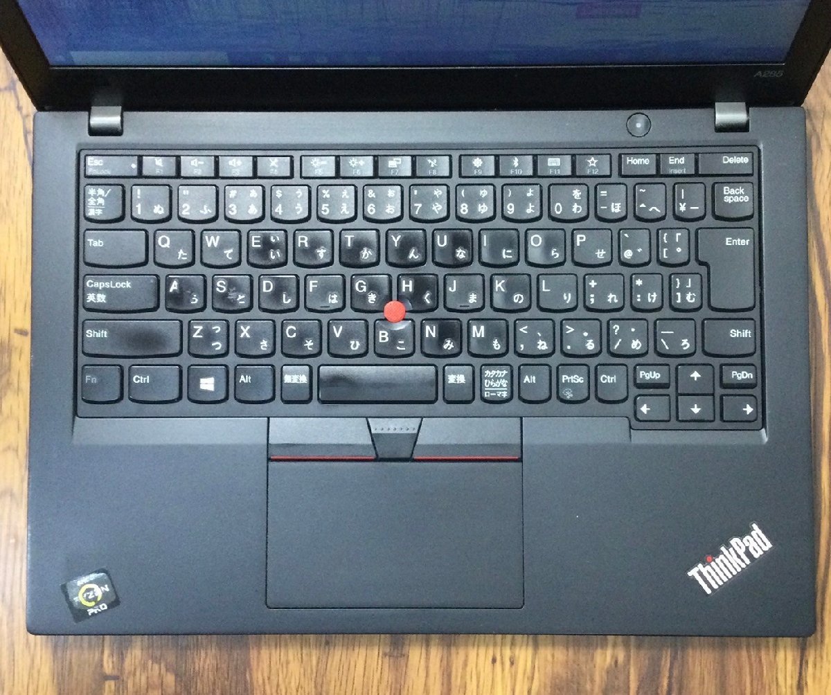 1円～ ●LENOVO ThinkPad A285 / Ryzen 5 PRO 2500U (2.00GHz) / メモリ 8GB / SSD 128GB / 12.5型 HD (1366×768) / Windows10 Pro 64bit_画像6