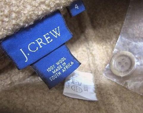 J CREW жакет котороткое пальто шерсть 100% Camel 