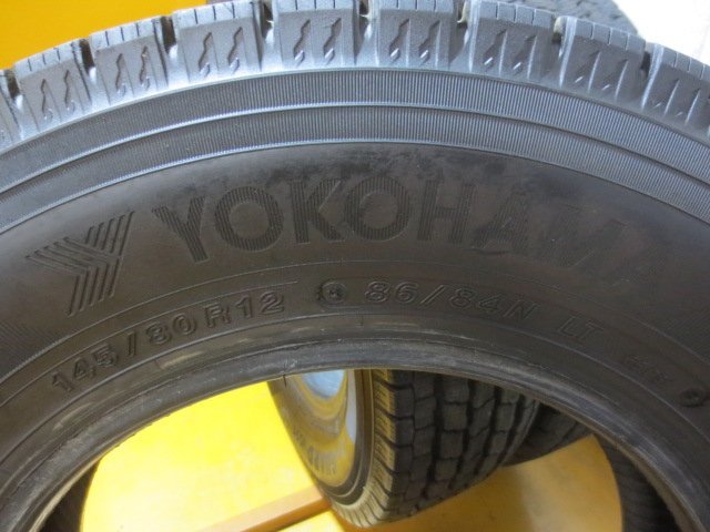 ☆スピスタ☆スタッドレスタイヤ ヨコハマ ice GURAD iG91 145/80R12 86/84LT 4本 中古 12ST289 20