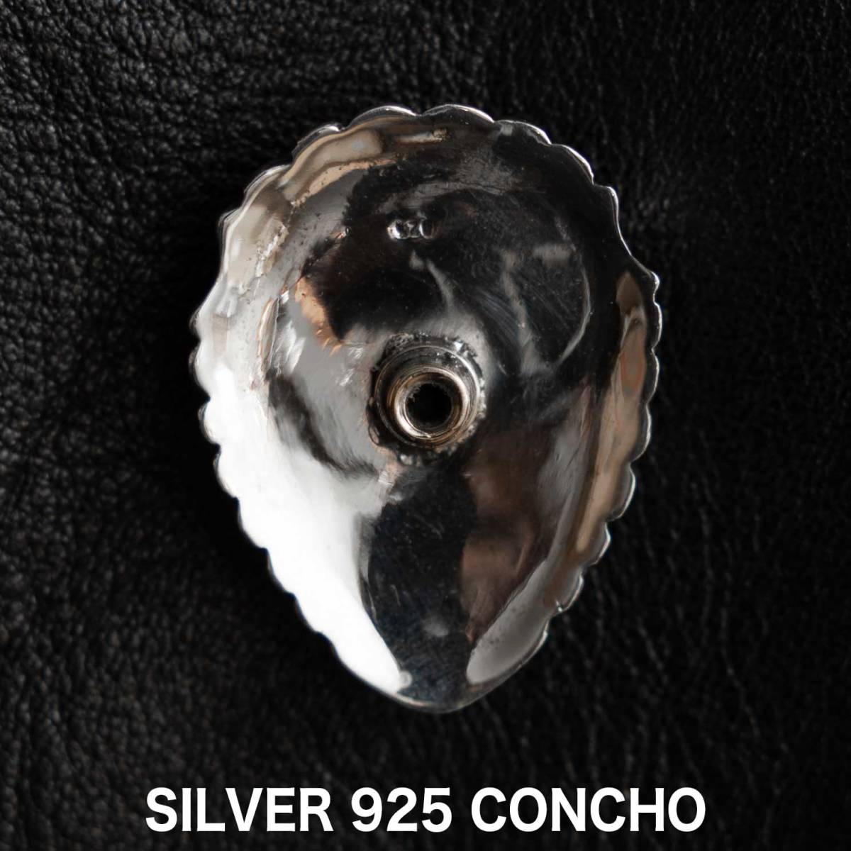 コンチョ シルバー925 ターコイズ Silver925 革財布 ライダースウォレット バイカーズウォレット シルバーコンチョ ヌメ革 さいふ_画像3