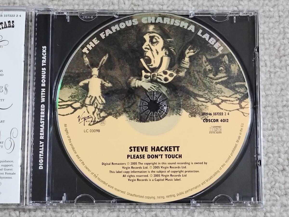 ●美品CD Steve Hackett/スティーヴ・ハケット『Please Don't Touch!』●輸入盤/2005年デジタルリマスター盤/Genesis/ジェネシス_画像3