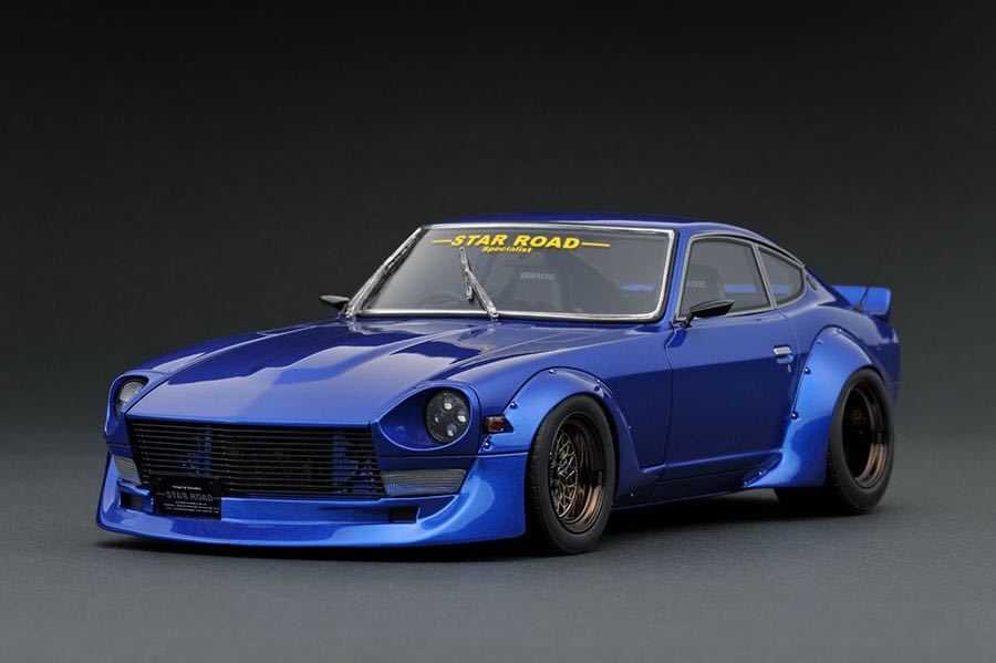 ignition model イグニッションモデル IG1359 1/18 Nissan Fairlady Z (S30) STAR ROAD Blue S30Z 井上正嗣 スターロード フェアレディZ