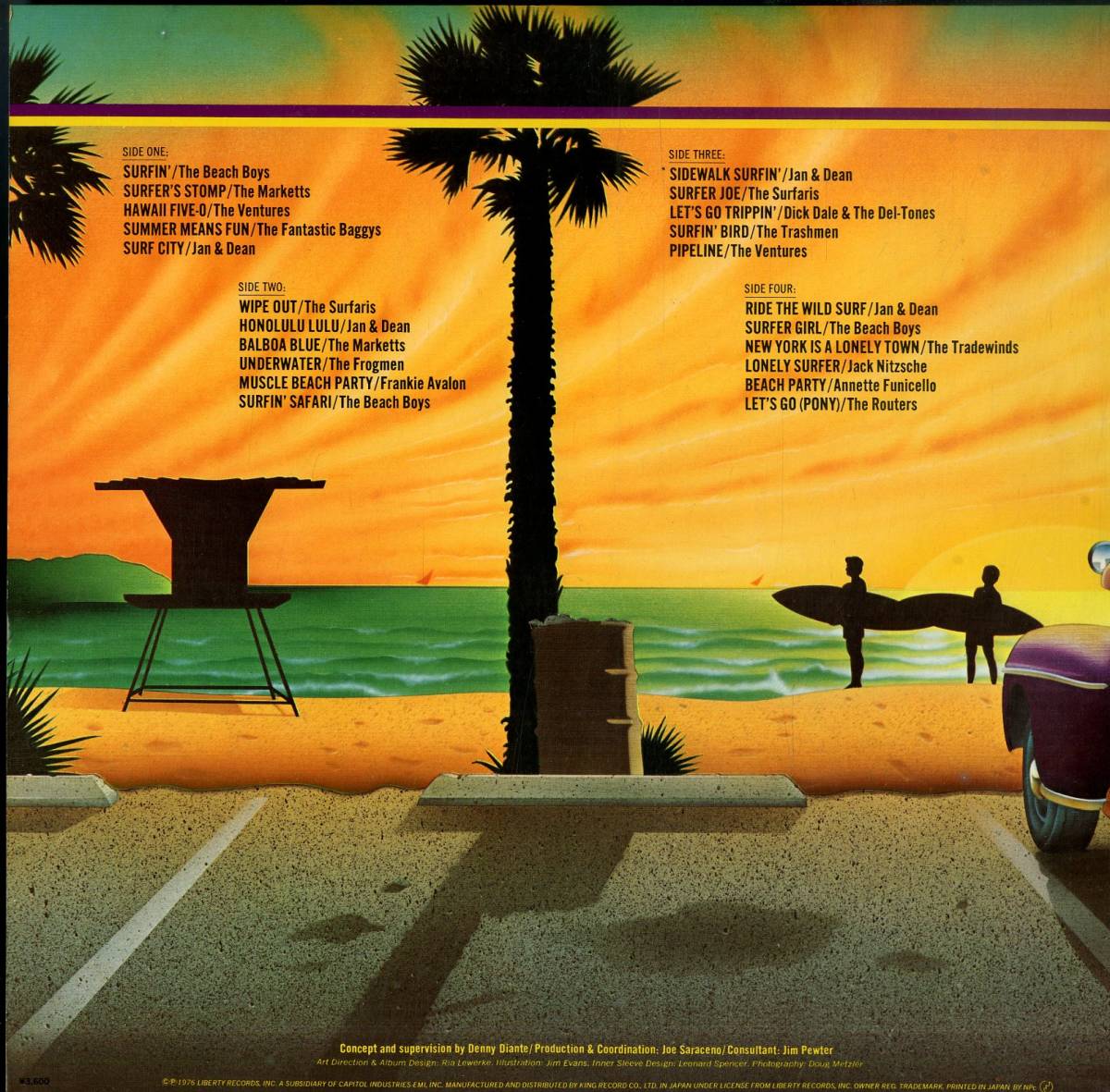 A00567561/LP2枚組/ザ・ビーチ・ボーイズ / ジャック・ニッチェ / ザ・ルーターズ etc「Golden Summer (1976年・K18P-143-4・サーフ・SUR_画像2
