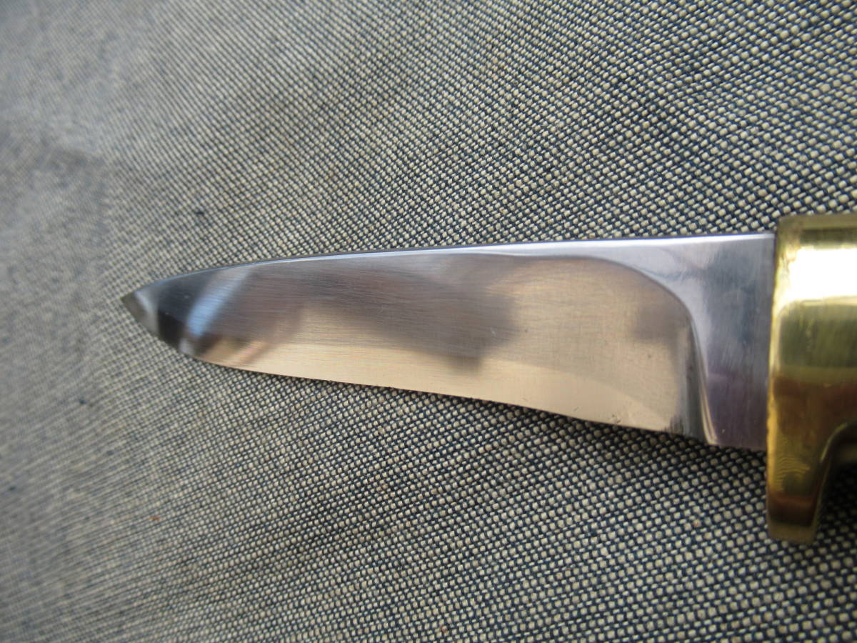 日本製　カスタムナイフ　ホーンでしょうか　ハンドメイド　シースナイフ　ナイフ_画像3