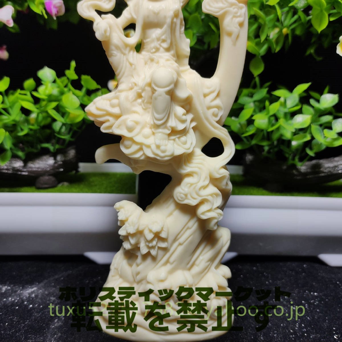 自在観音 仏像 観音菩薩 彫刻工芸品 水月観音 観自在菩薩 観音様_画像3