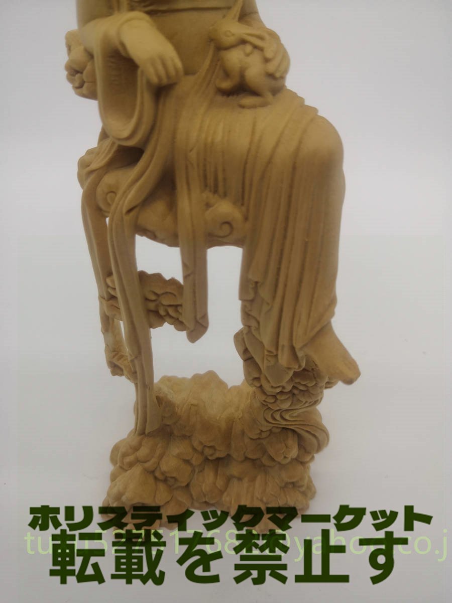木彫り 嫦娥 女神 美女 置物 精密彫刻 彫像_画像6