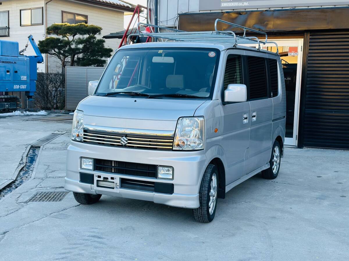 スズキエブリイワゴンPZターボスペシャル4WD車検付き電動スライドドア シートヒーター車検8年2月までK6Aエンジン_画像2