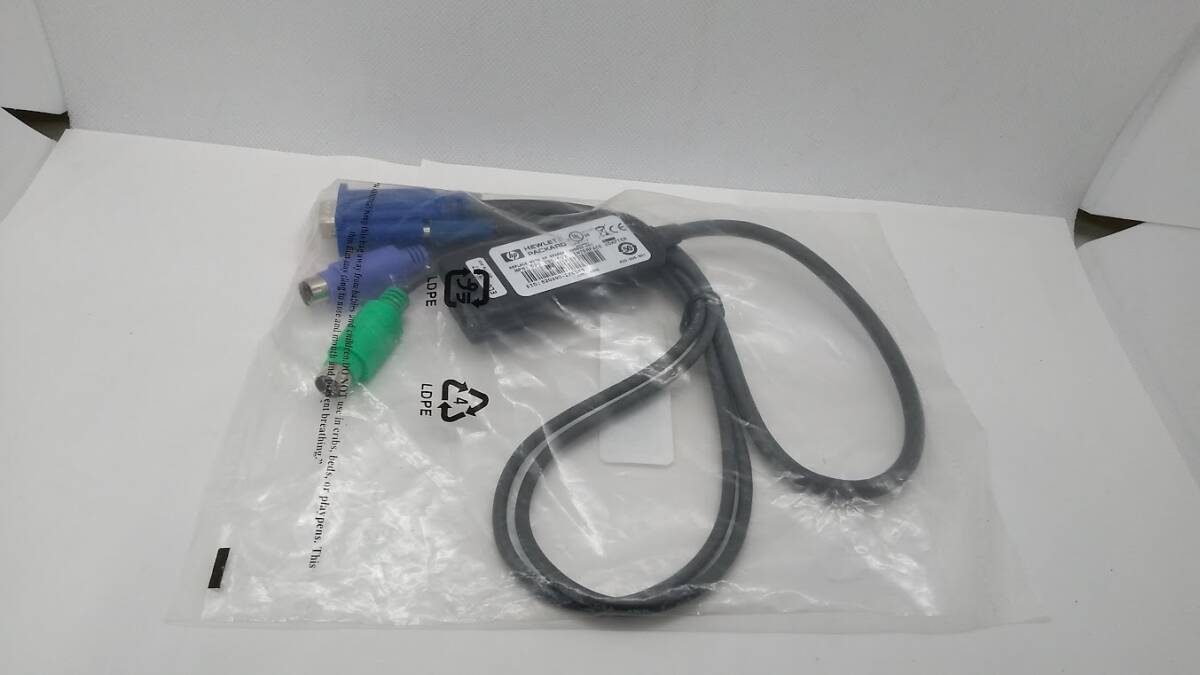 *KVM inter face adapter HP 520-290-508 396632-001 ELX1-5008 keyboard / monitor / mouse cable /2 RJ-45