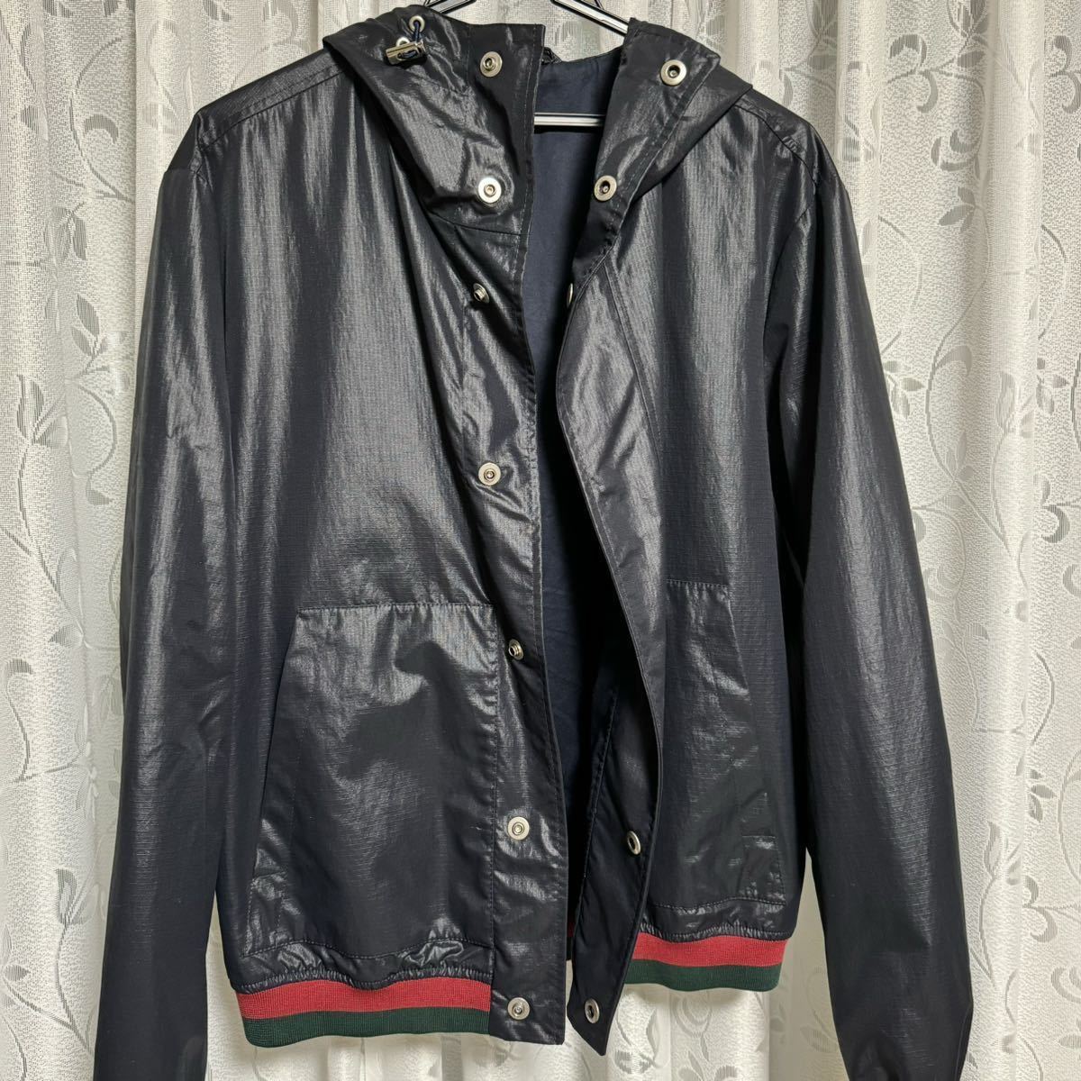 美品 GUCCI グッチ ナイロンパーカー ウィンドブレーカー 美品 GUCCI グッチ ナイロンパーカー ウィンドブレーカー