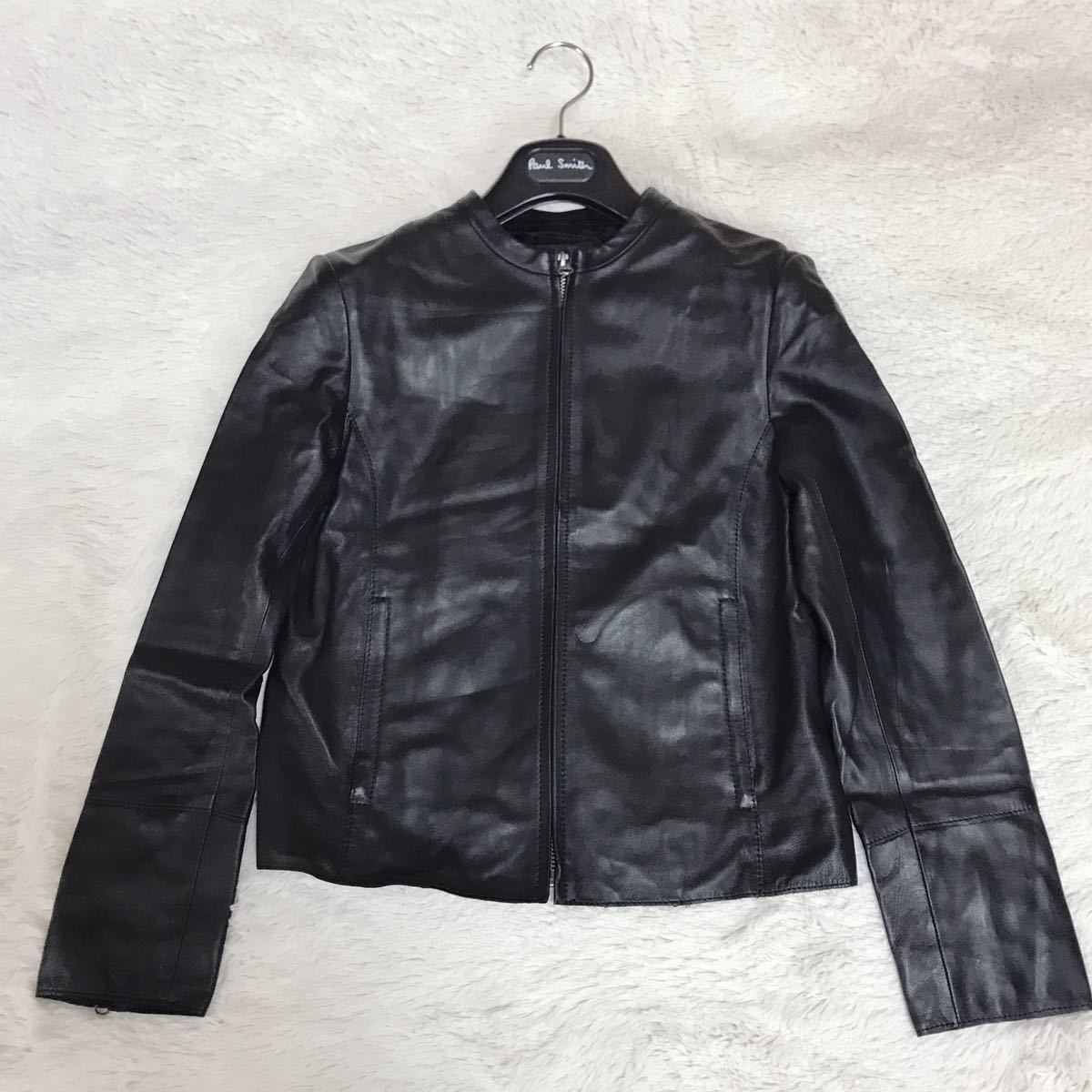 23区 ラム レザー ジャケット ライダース シングル ゆったり 46 23区 ラム レザー ジャケット ライダース シングル ゆったり 46