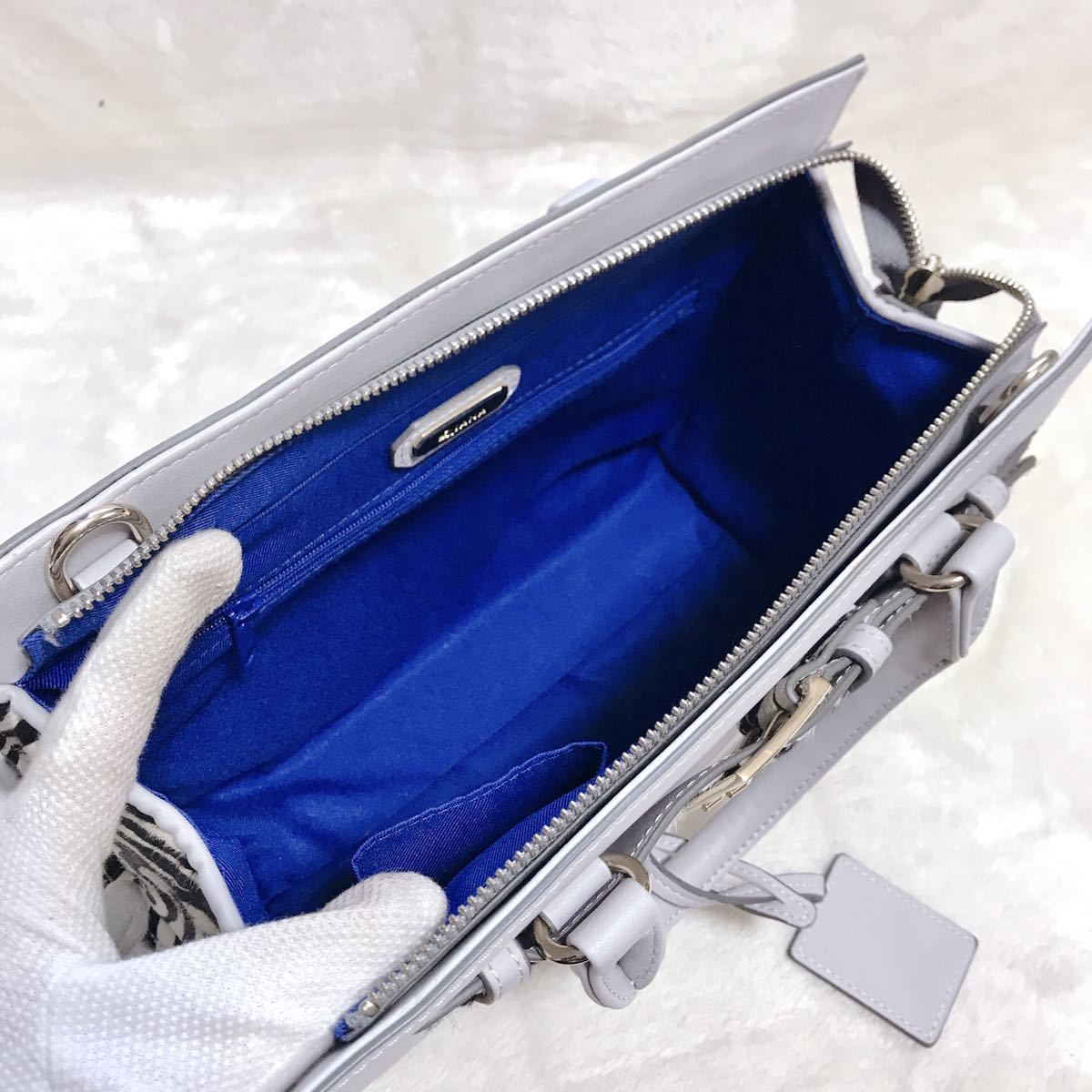 美品 DIANA ダイアナ 2way レザー 切り替え ゼブラ ハンドバッグ 美品 DIANA ダイアナ 2way レザー 切り替え ゼブラ ハンドバッグ