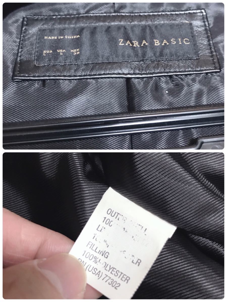 極美品 ZARA シングル キルティング ライダースジャケット レザージャケット