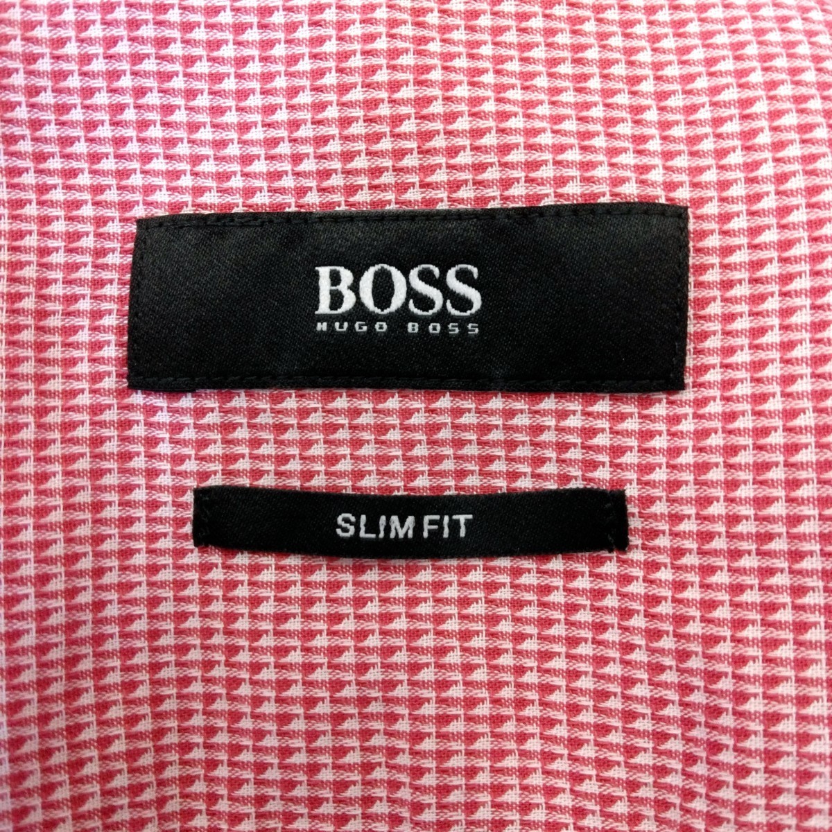 HUGO BOSS ヒューゴボス 長袖シャツ ピンク系 メンズ Mサイズ相当_画像4