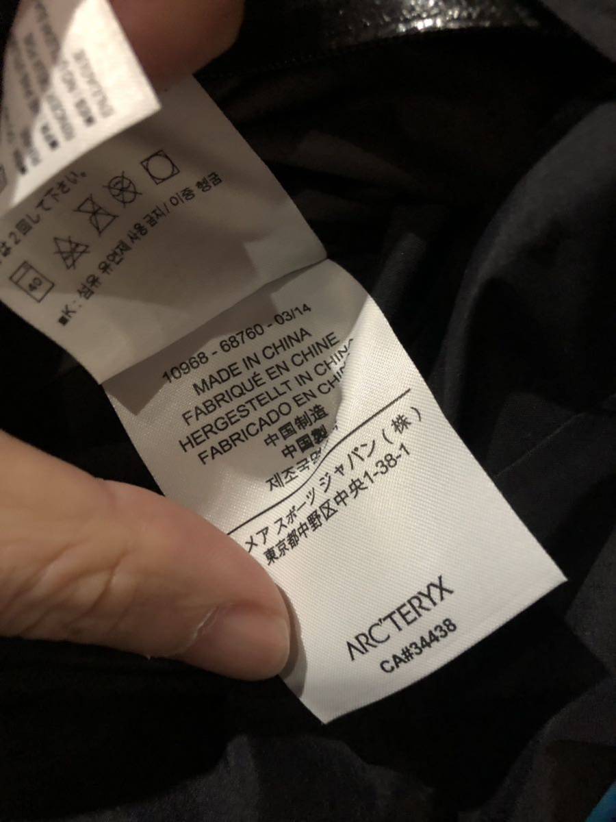 福岡出品 ★ ARC’TERYX アークテリクス ★ ca34438 ★ ゼータ SL ★ Beta SL Hybrid Jacket ベータ SL 　FK_画像8