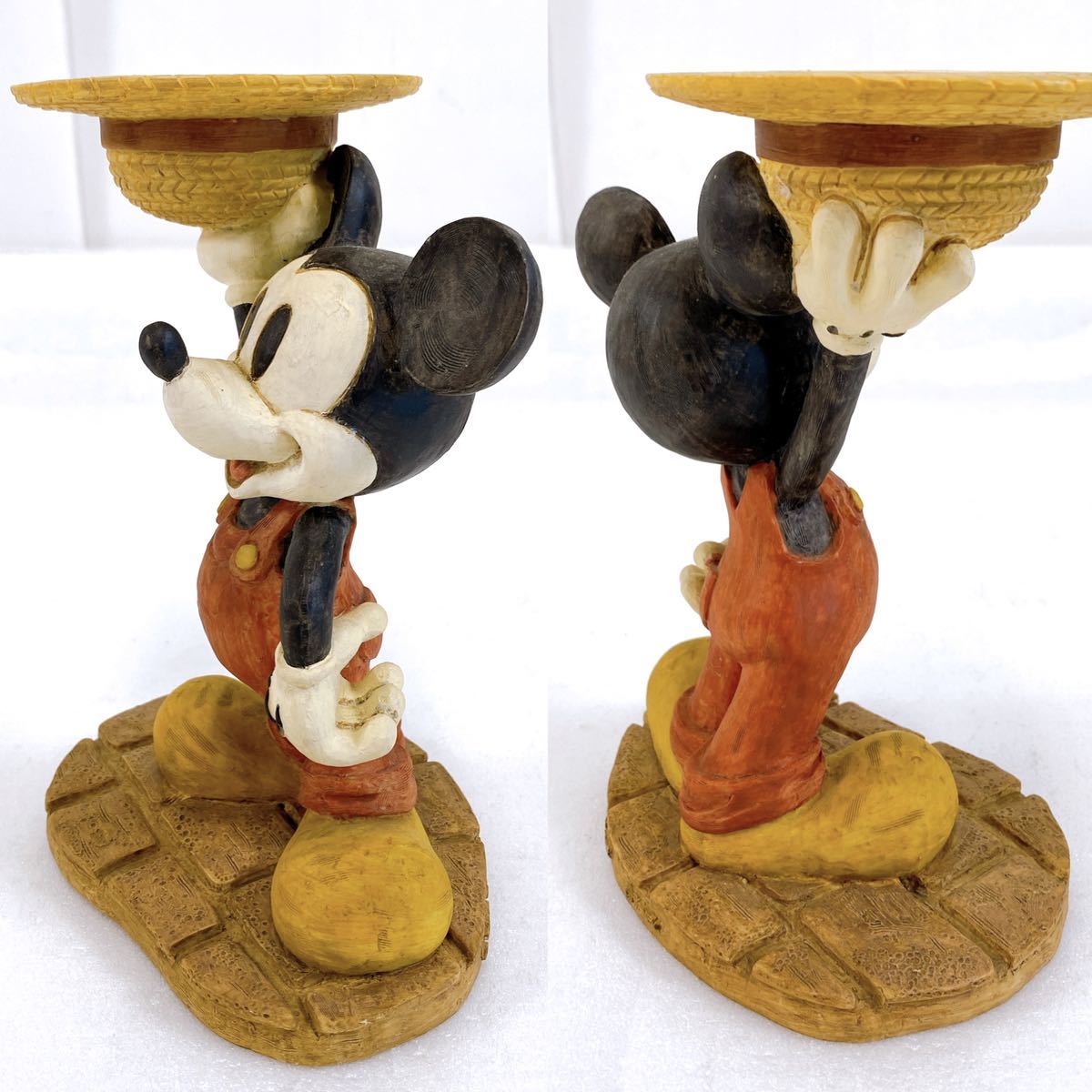 Disney ディズニー ミッキーマウス 陶器製 フラワースタンド 花台 ガーデニング インテリア ディスプレイ 置物 (高さ：約20.5㎝)_画像2
