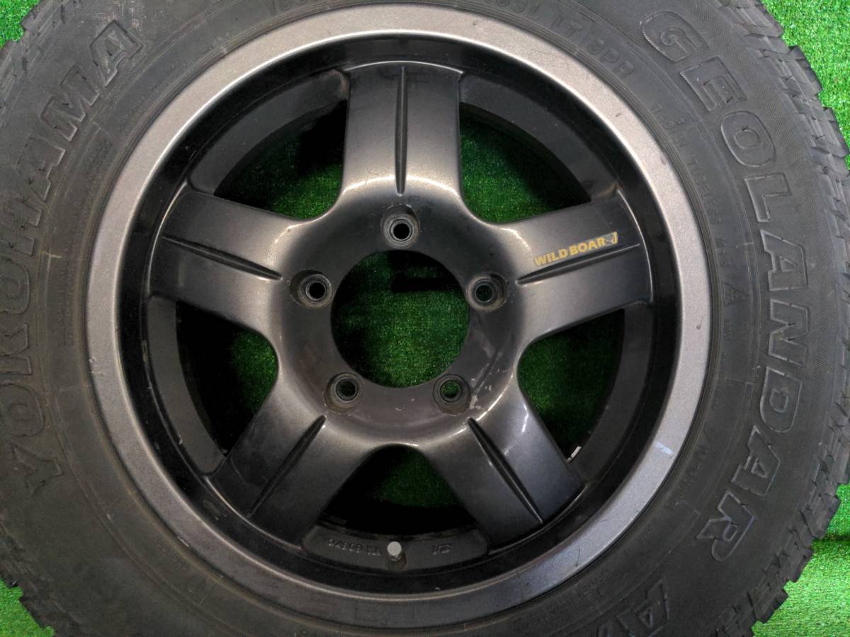 ジムニー等に WILD BOAR-J 16x5.5 5穴 YOKOHAMA GEOLANDAR 185/85R16 売切!!_画像4