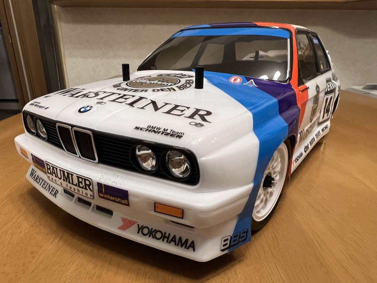 ☆タミヤ 1/10 シュニッツァーBMW M3 スポーツエボリューション 塗装済み シャーシ付き☆_画像1