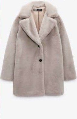 ZARA ザラ 人気のフェイクファーコート ジャケット USALサイズ 2 ZARA ザラ 人気のフェイクファーコート ジャケット USALサイズ 2