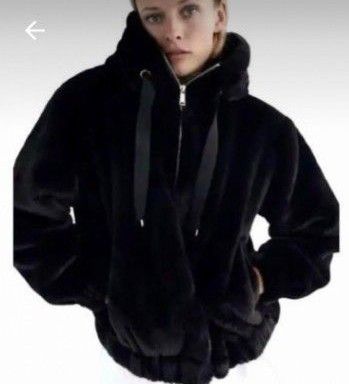 ZARA ザラ 人気のフェイクファーコート ジャケット USALサイズ 2 ZARA ザラ 人気のフェイクファーコート ジャケット USALサイズ 2
