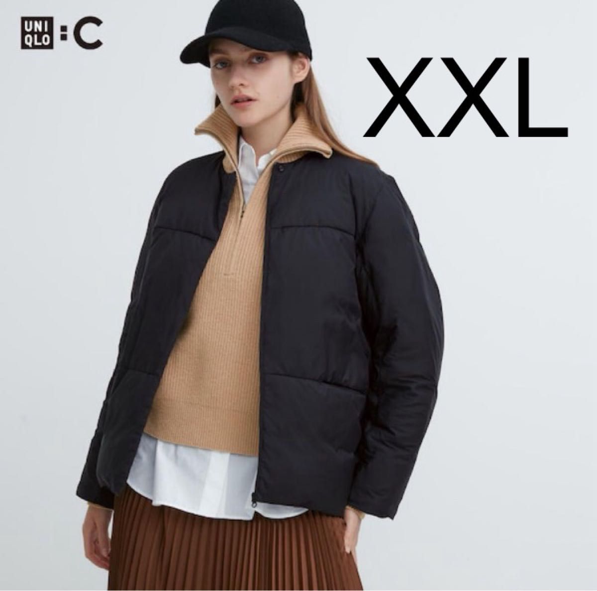 UNIQLO C ユニクロシー　ライトダウンジャケット　ブラック　XXL