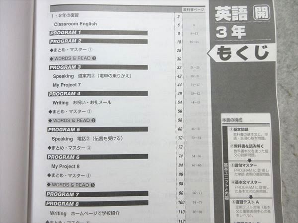 VY55-027 塾専用 教科書マスター 英語 中3 [開隆] 状態良い 10 m5B_画像3