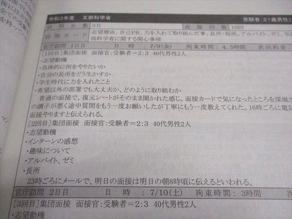 VY04-103 TAC 公務員講座 地方上級 国家一般職 大卒 行政事務職 技術職 官庁訪問対策テキスト 2022年合格目標 状態良い 10m4B_画像4