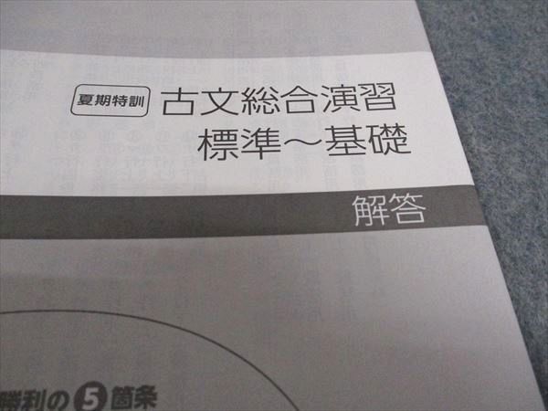 VY04-151 四谷学院 古文総合演習 標準 基礎 テキスト 2021 夏期特訓 10m0B_画像5