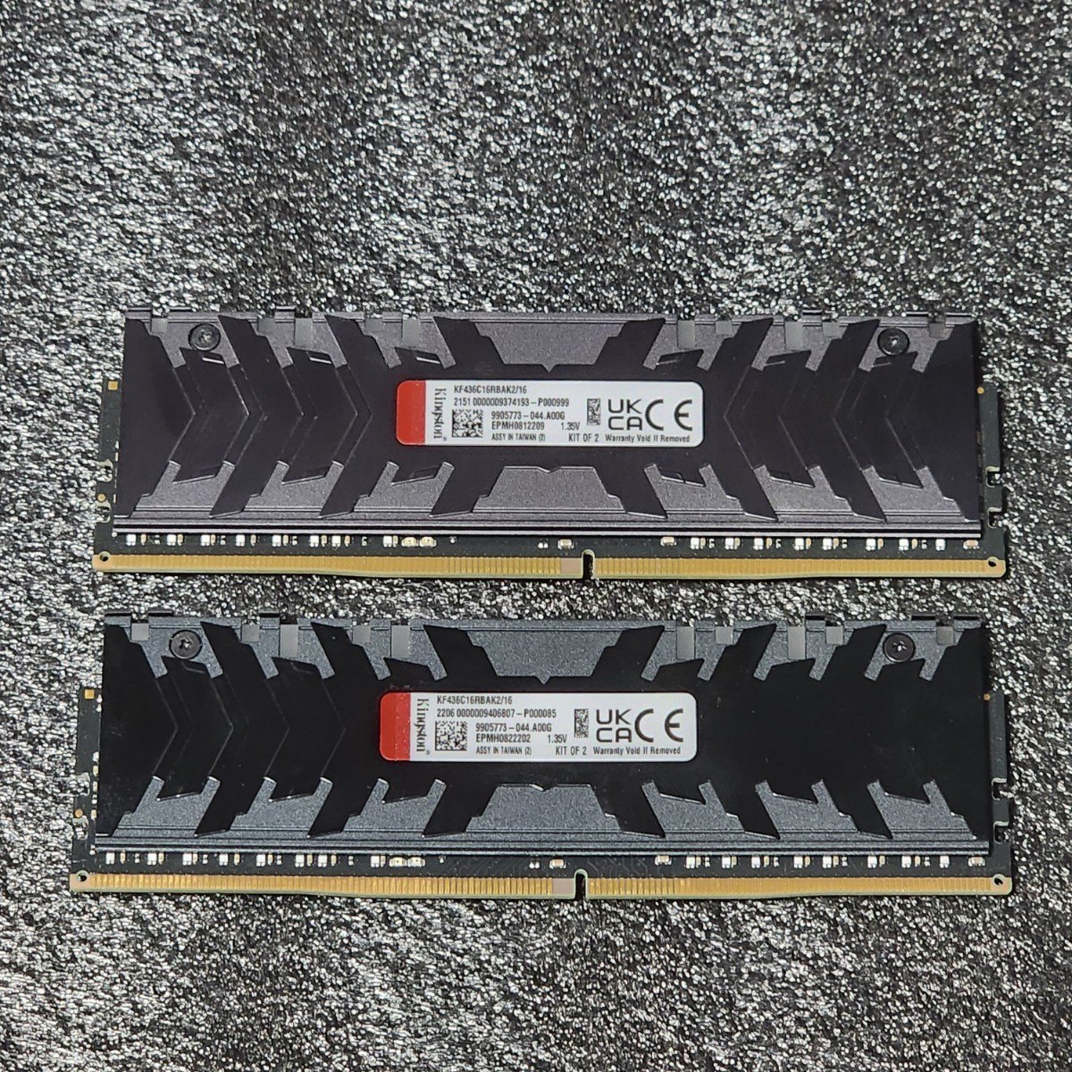 Kingston FURY RENEGADE DDR4-3600MHz 16GB (8GB×2枚キット) KF436C16RBAK2/16 RGB LED搭載 動作確認済み デスクトップ用 PCメモリ (2)_画像3