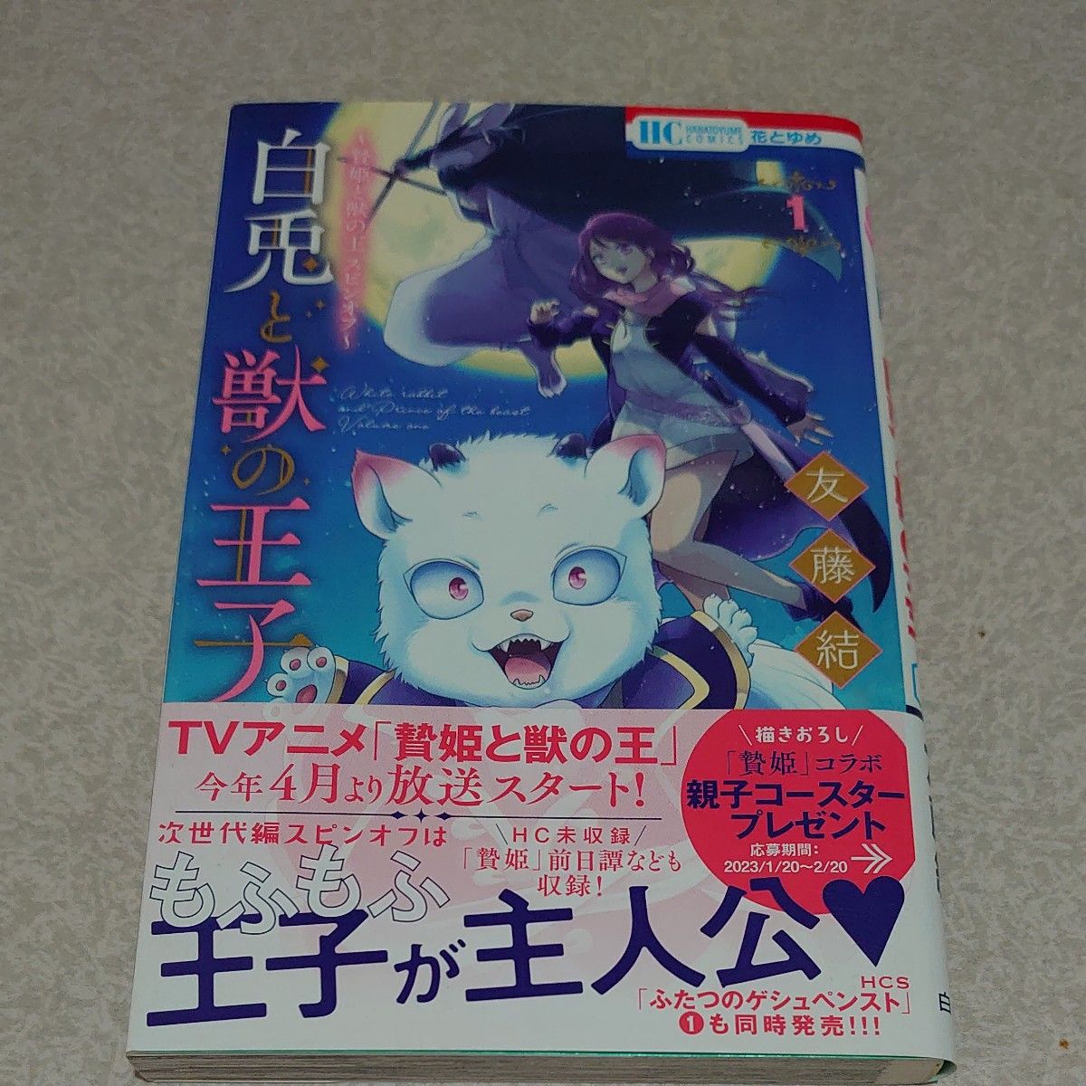 白兎と獣の王子　贄姫と獣の王スピンオフ　１ （花とゆめＣＯＭＩＣＳ） 友藤結／著 初版