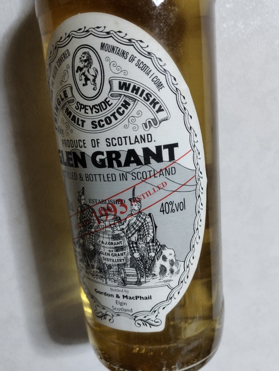 グレングラント　1993 17年　オールドボトル　ゴードン&マクファイル　シングルモルト　ウイスキー　glen grant レアビンテージ_画像4