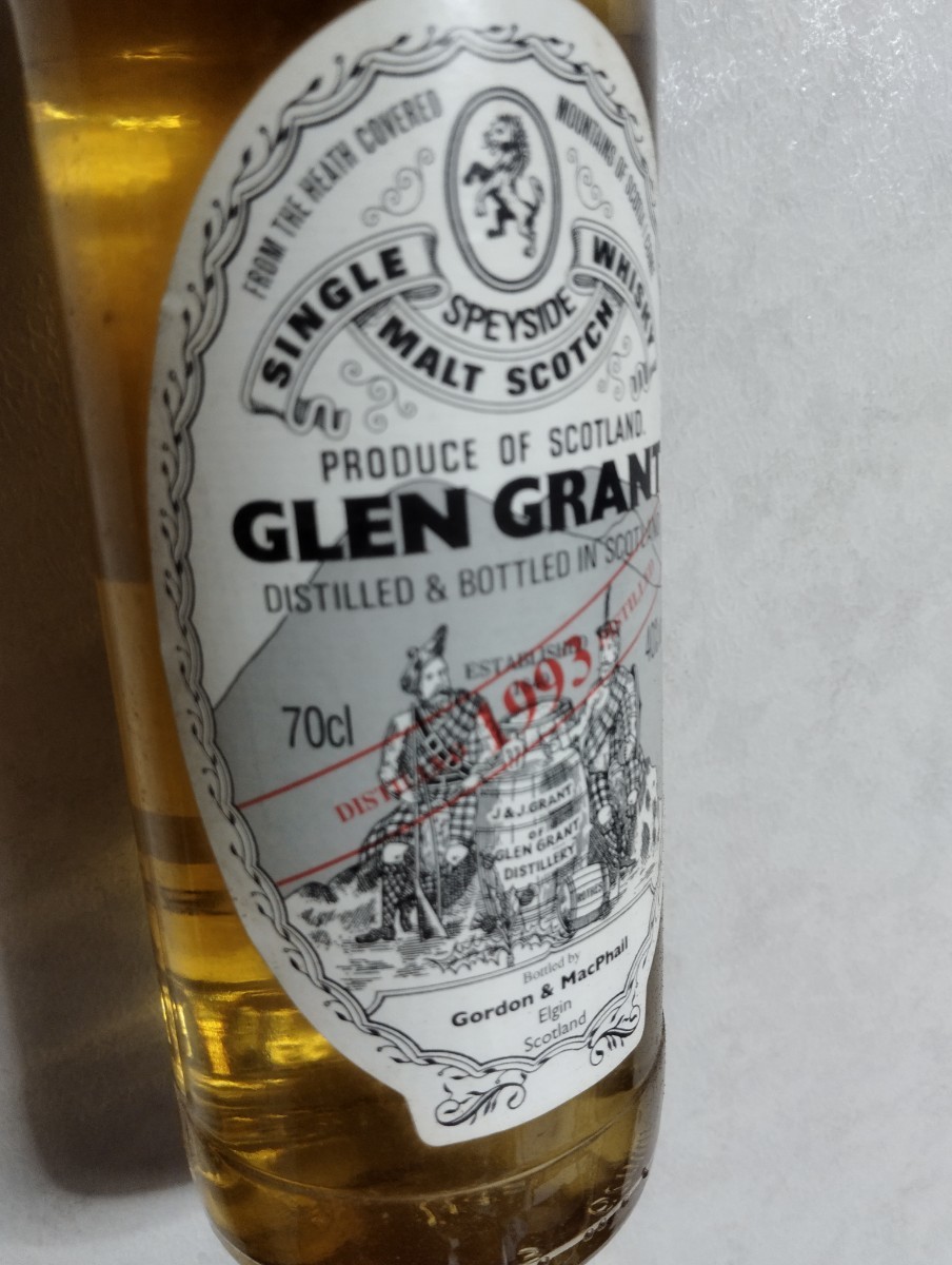 グレングラント　1993 17年　オールドボトル　ゴードン&マクファイル　シングルモルト　ウイスキー　glen grant レアビンテージ_画像3