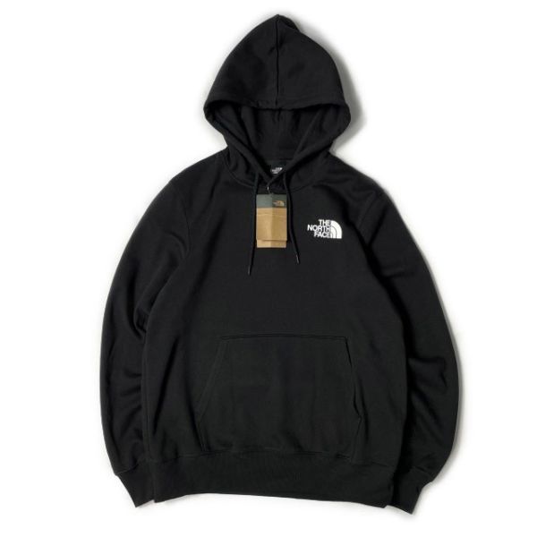 1円～!売切!【正規新品】THE NORTH FACE PRINTED BOX NSE HOODIE パーカー US限定 登山 裏起毛 レインボー ボックスロゴ(L)黒 181130-30_画像5