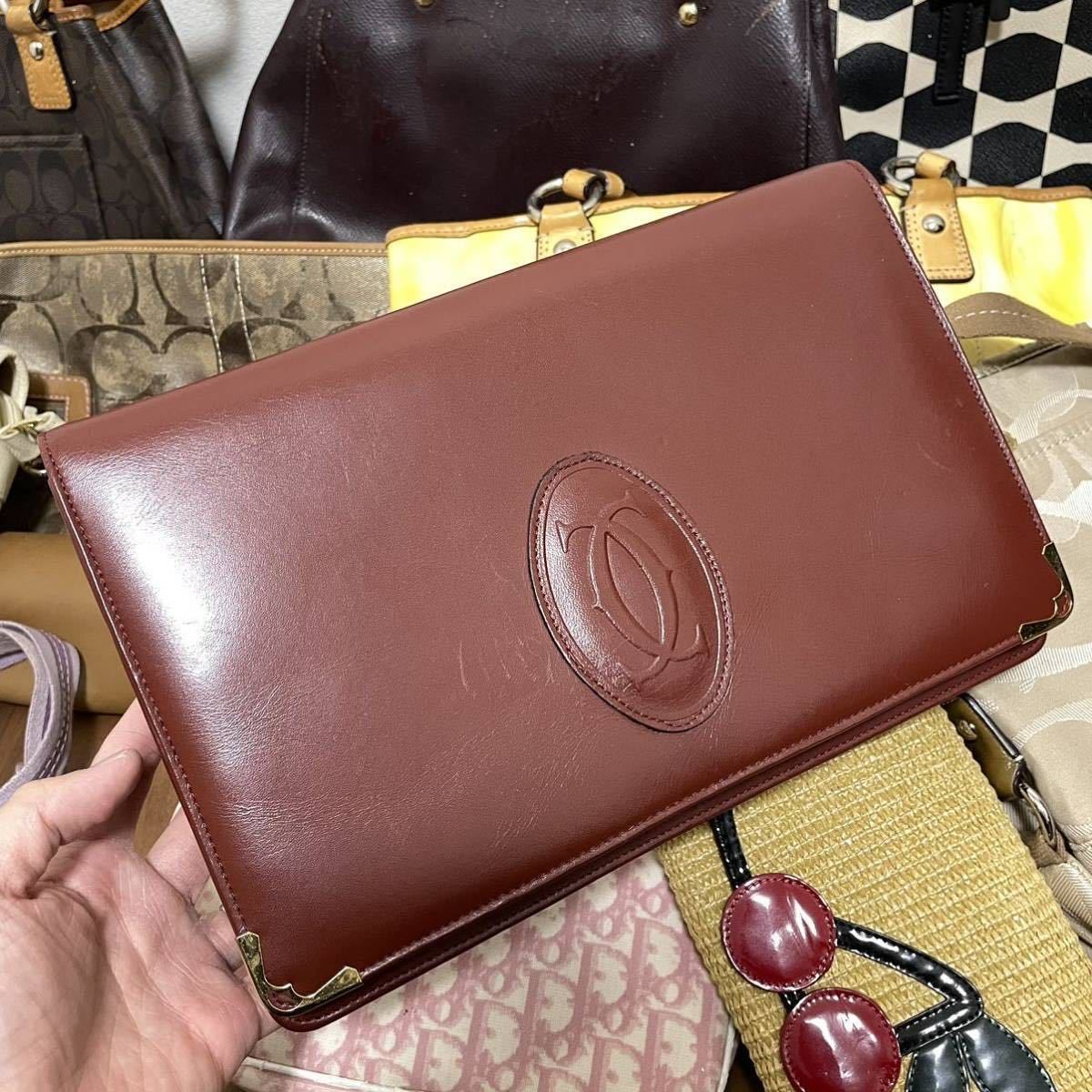 1円スタート ブランドバッグ 豪華11点 Dior Cartier COACH ケイトスペード 他 ショルダーバッグ トートバッグ _画像8