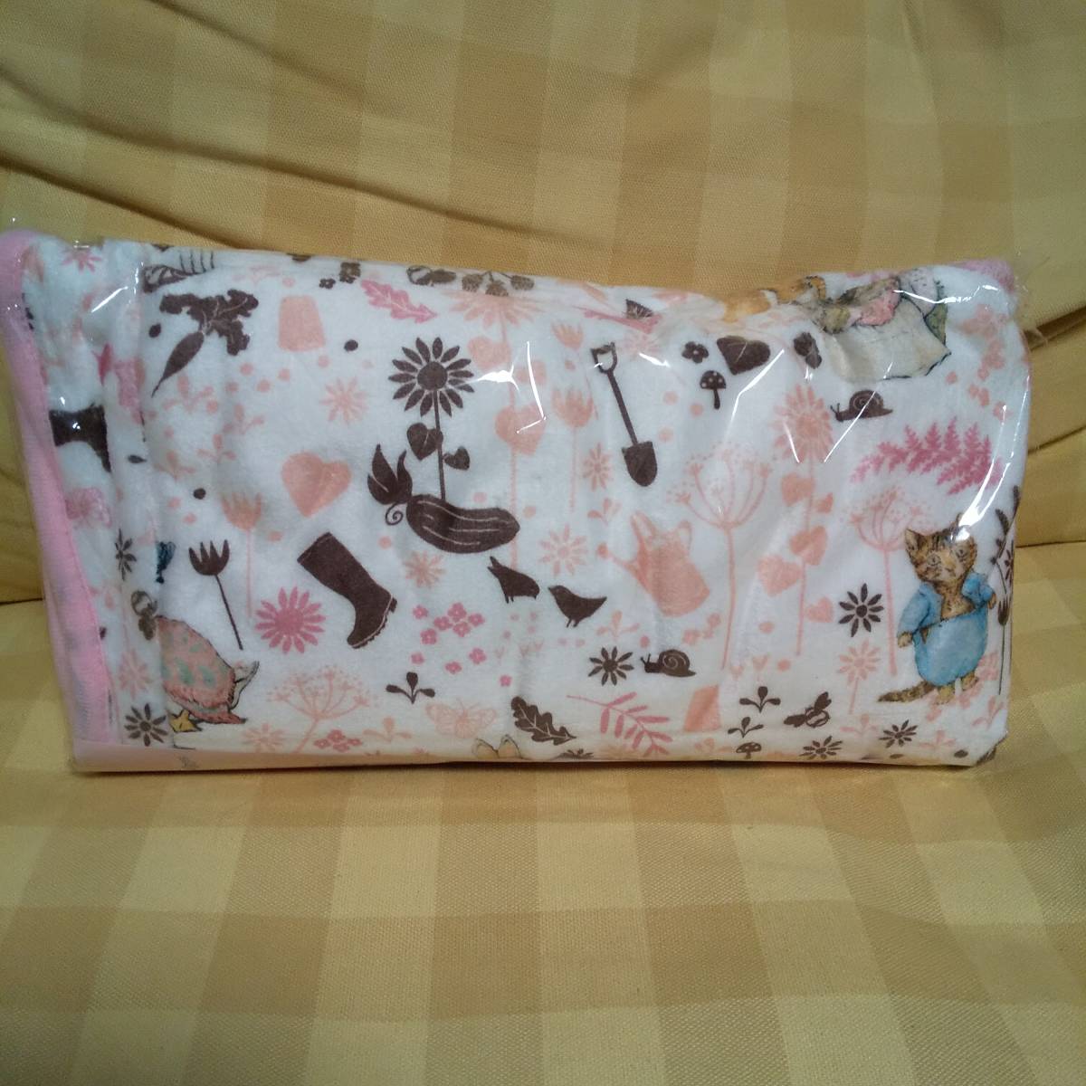  new goods unopened Peter Rabbit flannel blanket 2 garden pattern postage 510 jpy ~