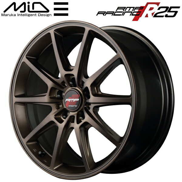 MID RMP RACING R25 ホイール1本 クラシカルブロンズ 8.0J-18inch 5H/114.3 inset+45_画像1