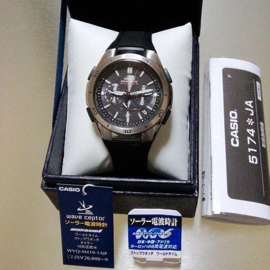 【カシオ】 ウェーブセプター 新品 腕時計 ブラック WVQ-M410-1AJF 電波ソーラー 未使用品 メンズ 男性 CASIO_画像2