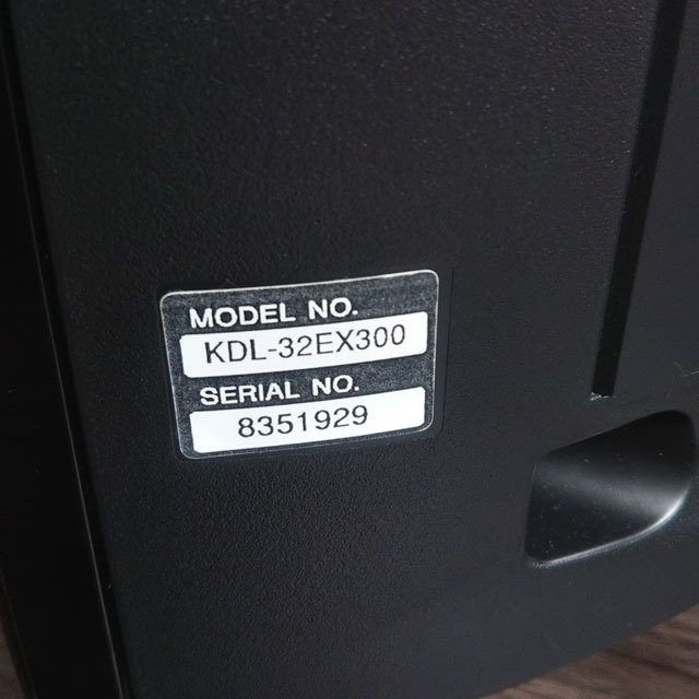 SONY 液晶テレビ 32型 BRAVIA KDL-32EX300 2010年製 純正リモコン B-CAS付き ソニー ブラビア 現状品の画像9