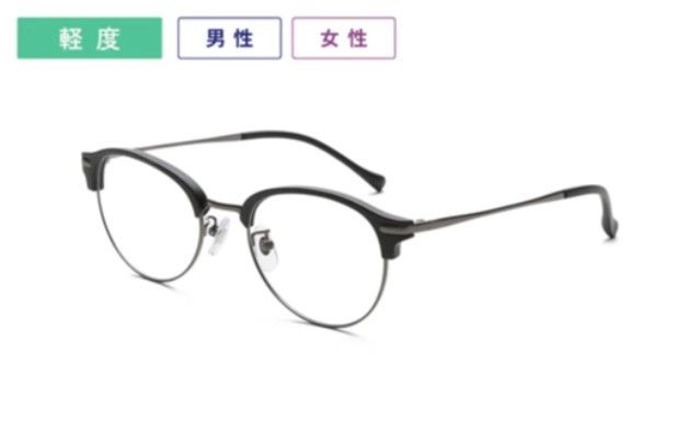 ☆【新品未開封】ピントグラス　老眼鏡　シニアグラス　おしゃれ老眼鏡　軽度レンズ　PG112L-MBK