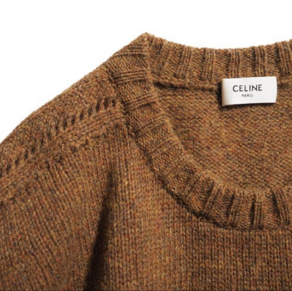 19AW Celine Celine Eddie abrasion man sheto Land wool knitted XS