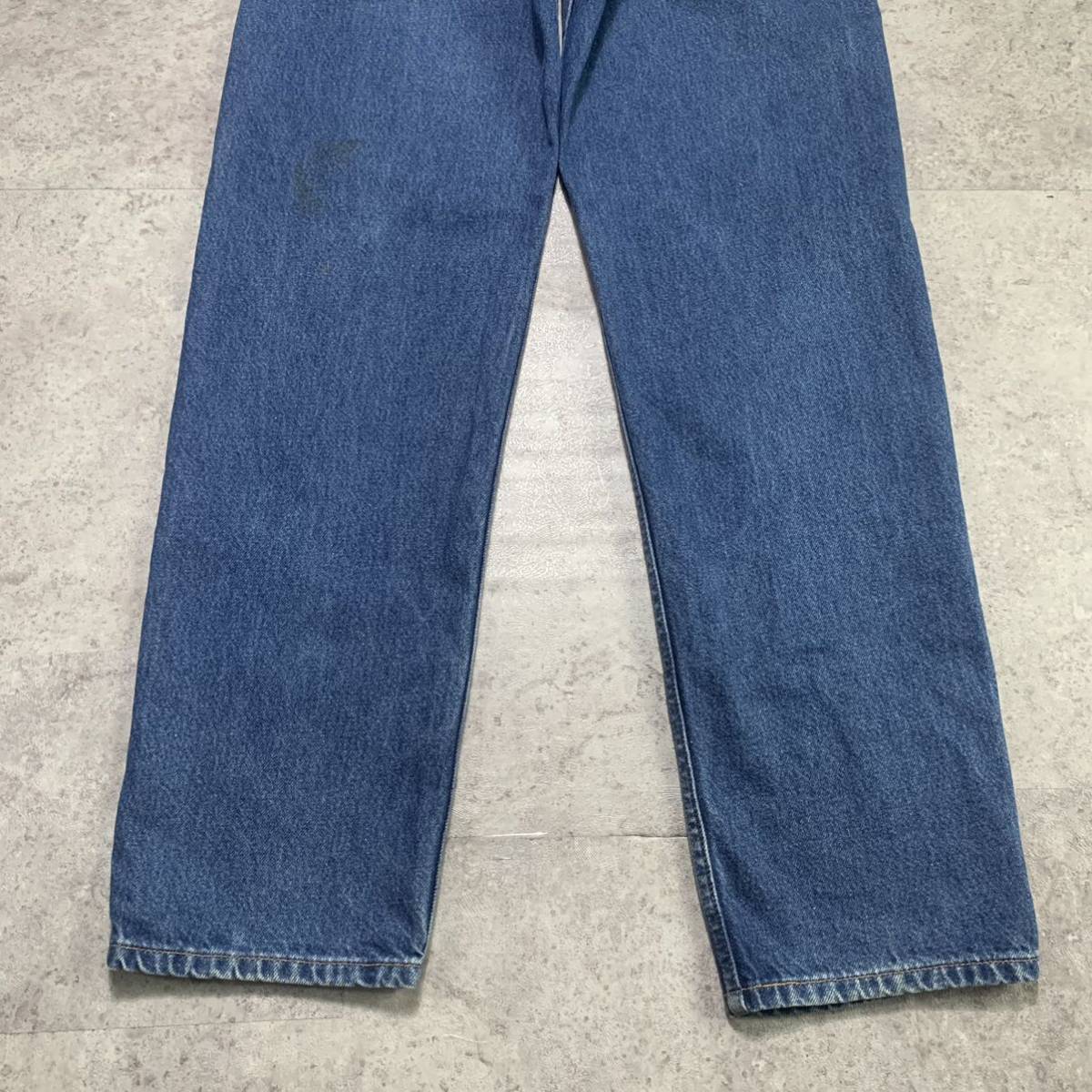 Levi's リーバイス 550 ワイド デニム ジーンズ 古着 W32L34 テーパード ブルー コロンビア製_画像8