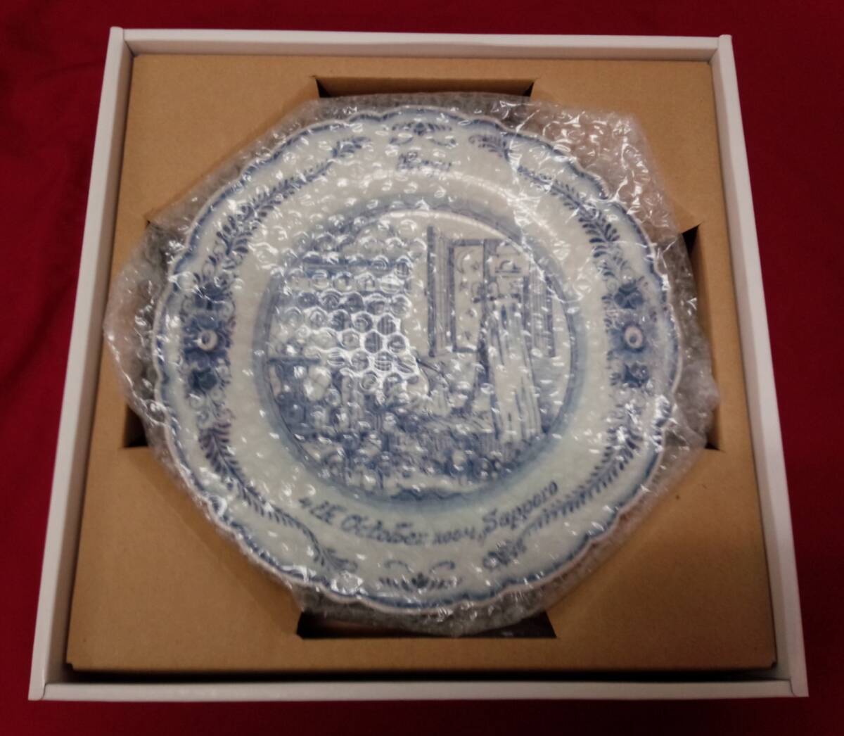 【佐川】Delft Blue デルフトブルー 飾り皿・プレート・皿 青 白 花柄 01_画像2