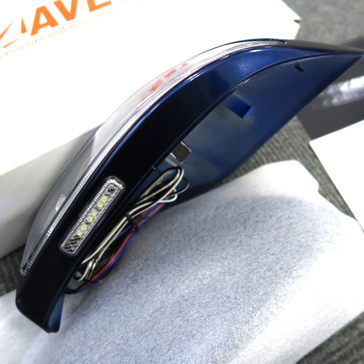  Toyota 86 ZN6 BRZ ZC6 rom and rear (before and after) period correspondence LED door mirror winker attaching cover white poji wellcome E8H blue * unused AVESTa the best free shipping out of print 