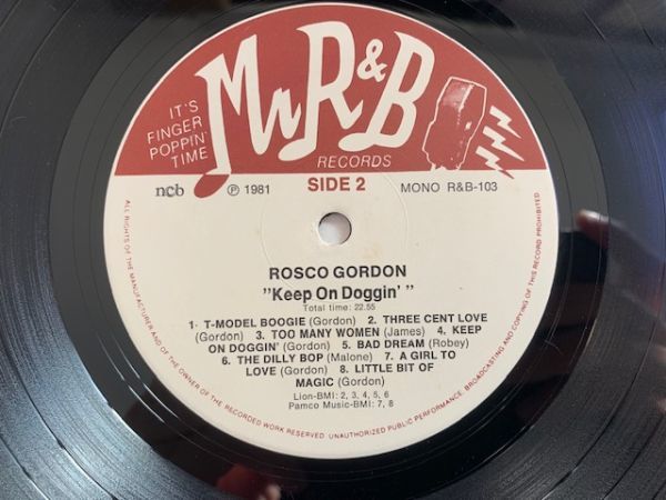 ロスコー・ゴードン ROSCO GORDON / Keep on Doggin' ブルースピアノ奏者 MrR&B R&B-103_画像5