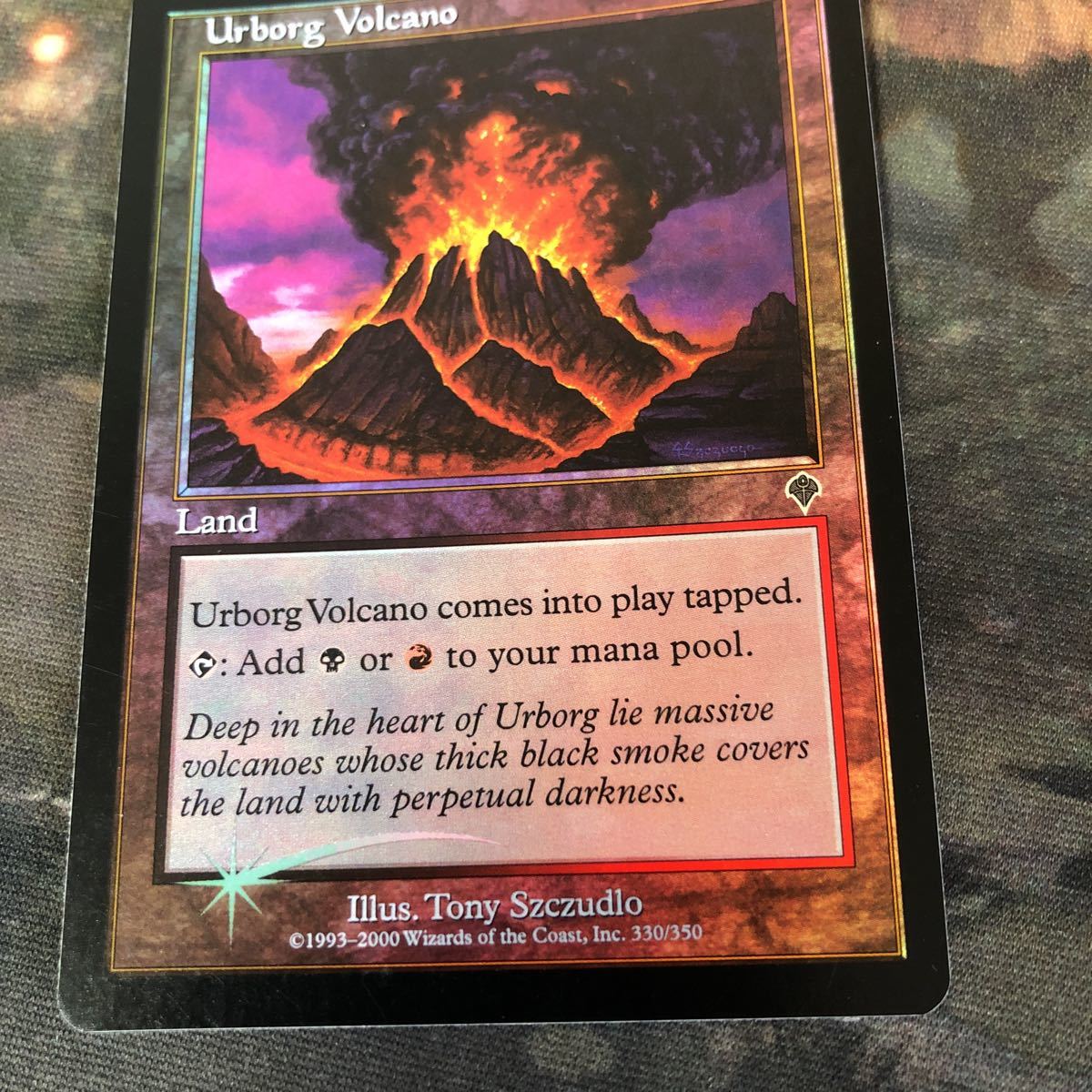 nv7 35 Foil アーボーグの火山 Urborg Volcano INV インベイジョン 旧枠 英語版 EN MTG_画像3