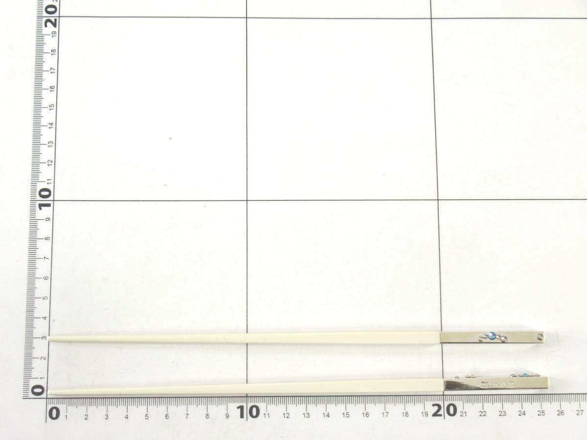 1円 美品 christofle クリストフル ストーン付き 箸 BV546_画像7