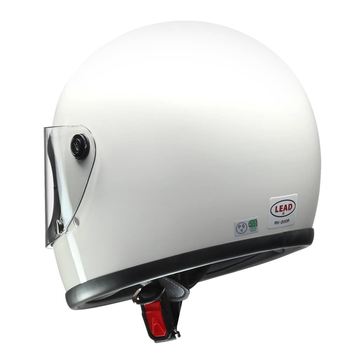 【在庫あり】【送料無料(★沖縄&離島は除く)】ビンテージヘルメット 復刻版モデル リード工業 LEAD RX-200R ホワイト フリーサイズ の画像3