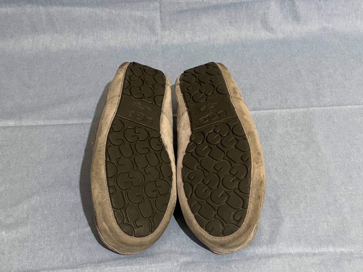 【中古美品】UGG アグ ローファー モカシン グレー サイズ：12インチ 使用頻度浅_画像6