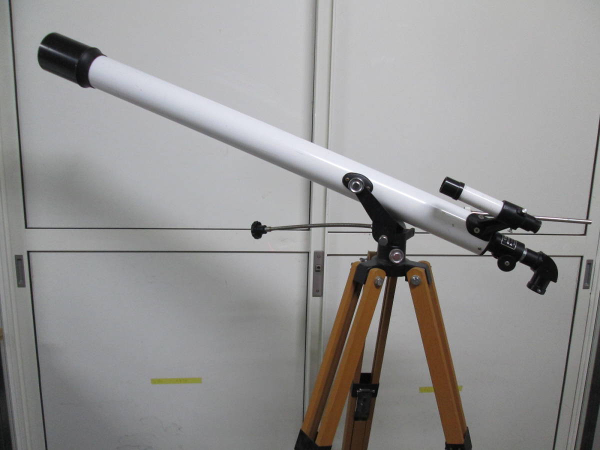 [0207n S9085]Carton carton heaven body telescope 60A 5839 D=60mm F=1000mm three with legs 