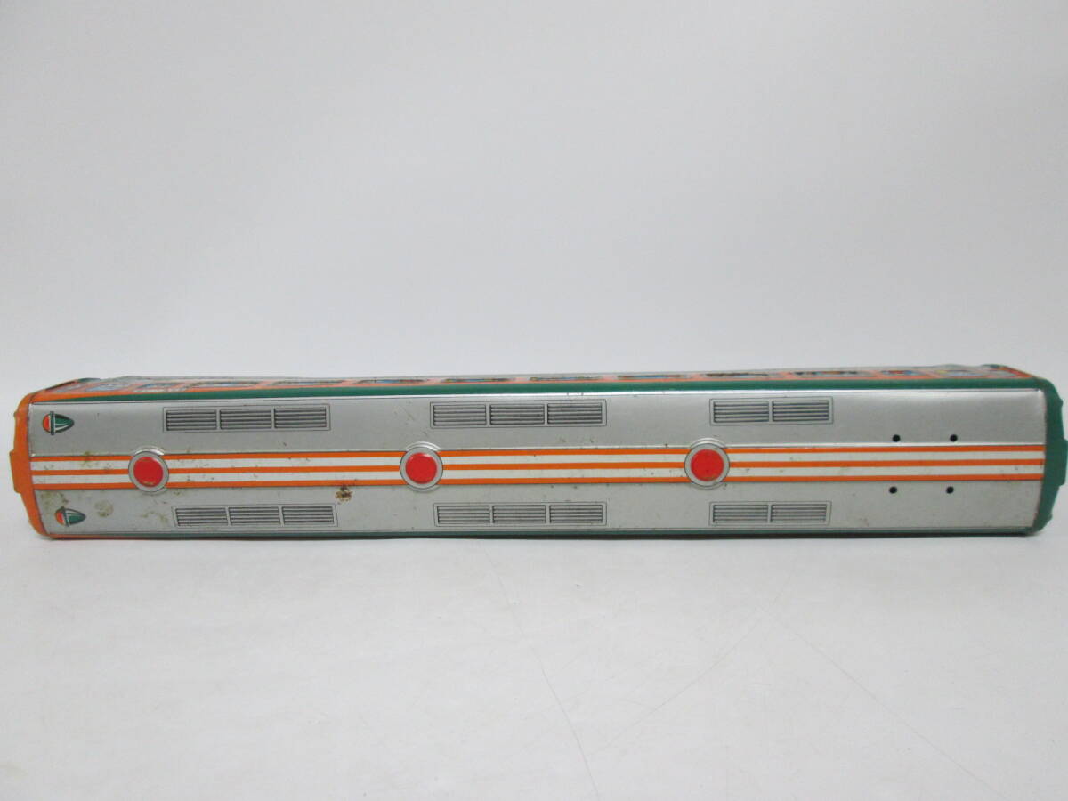 【0221o S9429】 ブルマァク BULLMARK 急行電車 モハ101-65 ブリキ 電車 昭和レトロ おもちゃ 59cm×10cm×9cm _画像3